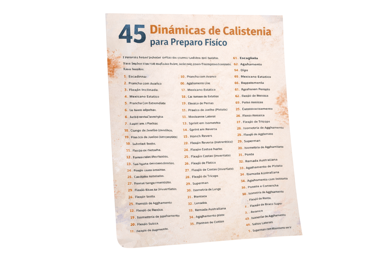 45 dinâmicas de calistenia para preparo físico