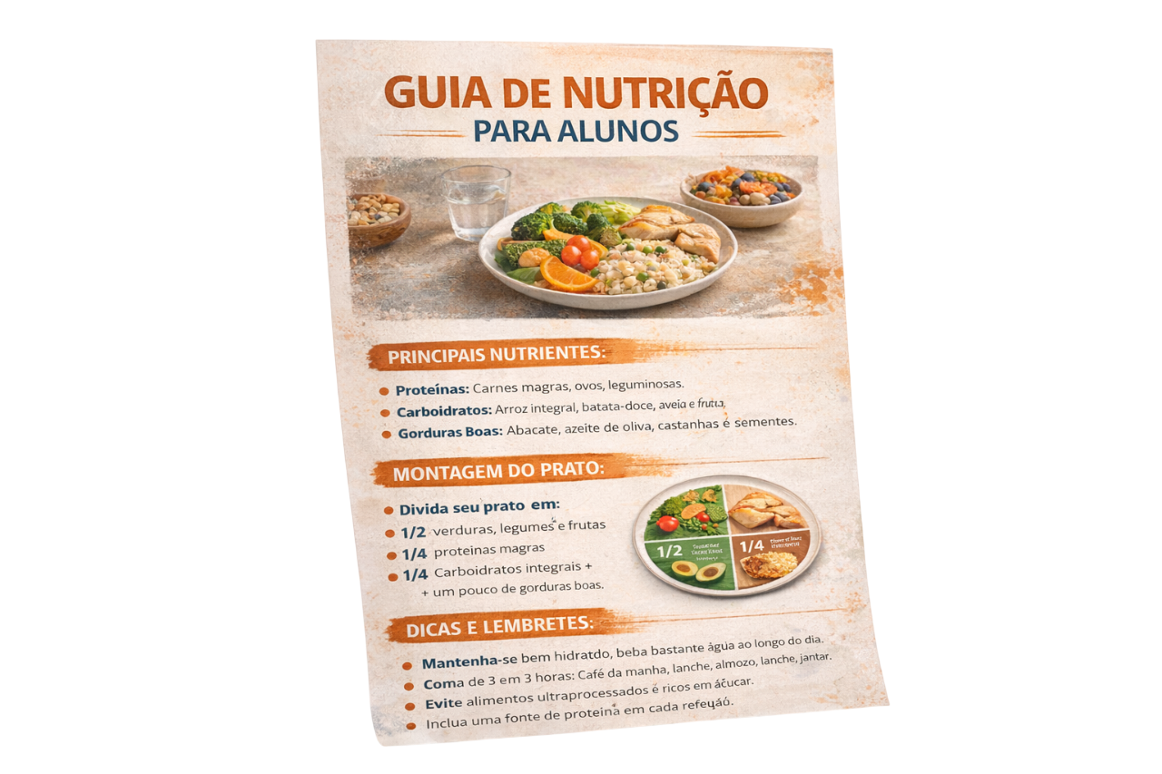 Guia de nutrição para alunos performarem melhor